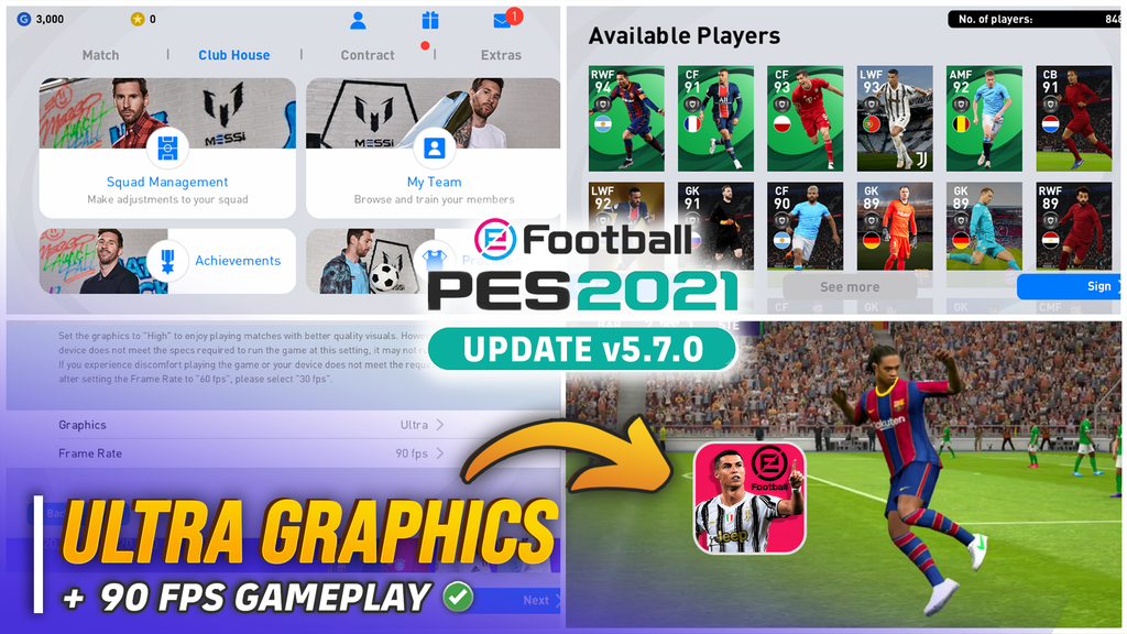 v5-copy-3-1024x576 PES 2021 Mobile Update V5.7.0 Offline | Ultra Graphics + 90 FPS Unlocked |